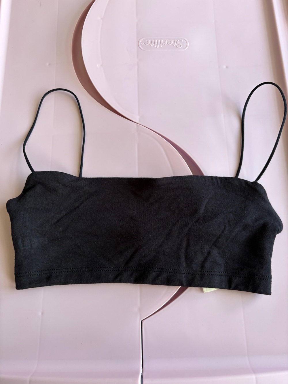 Wilfred Black Spaghetti Strap Bandeau Top